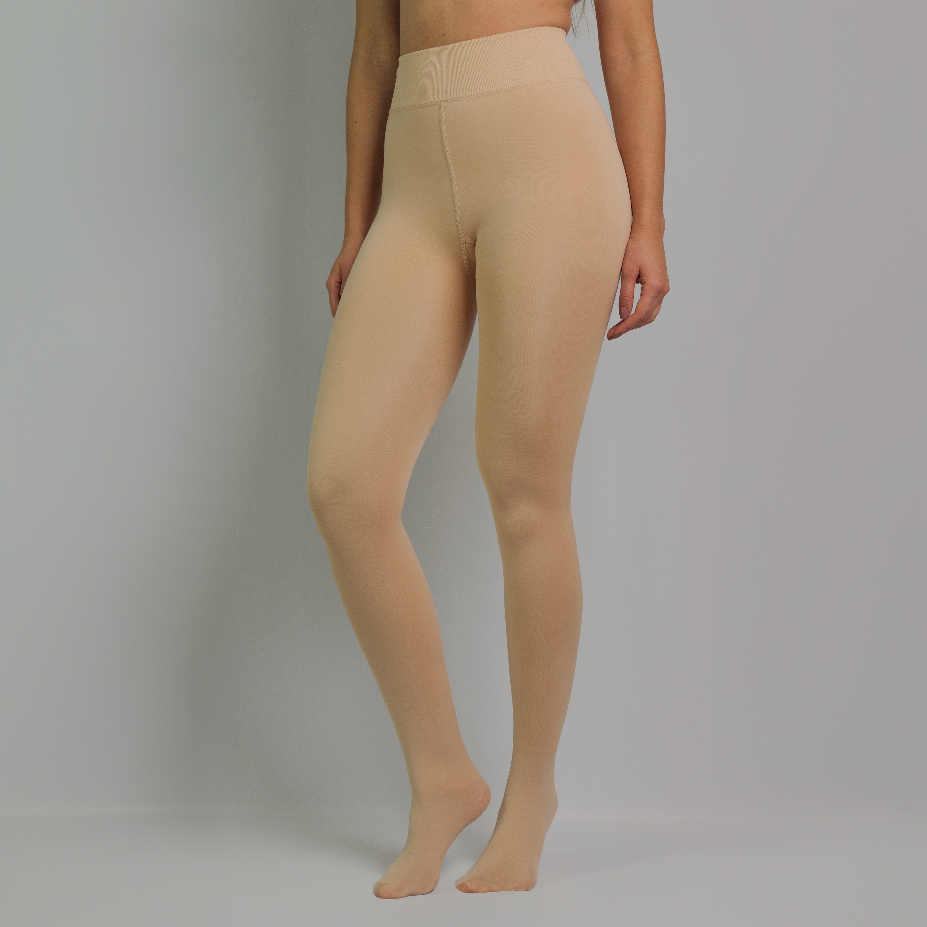 COLLANT POLAIRE TRANSPARENT BEIGE
