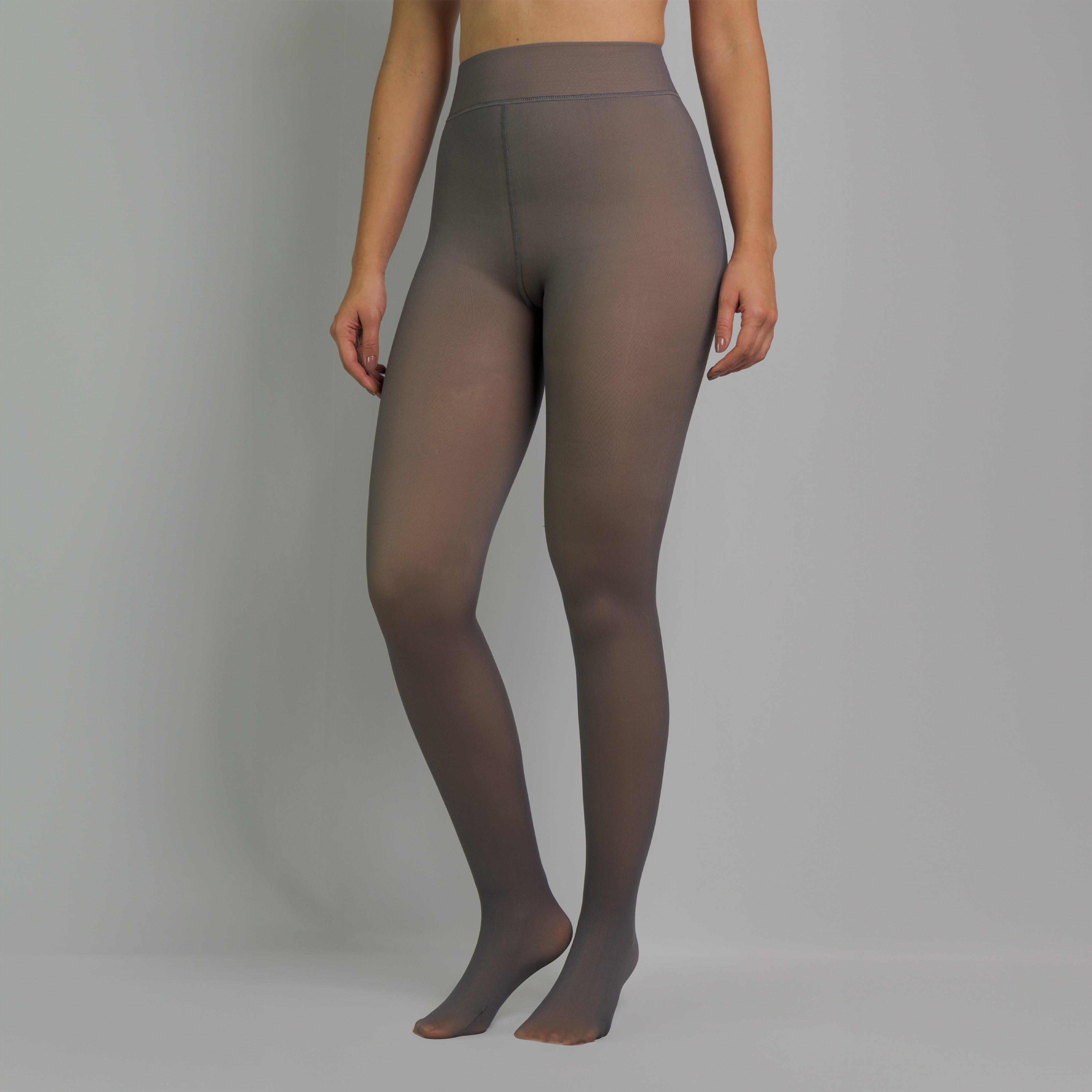 COLLANT POLAIRE TRANSPARENT GRIS